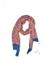 Papillon 100% Rayon Orange Scarf One size - photo 1