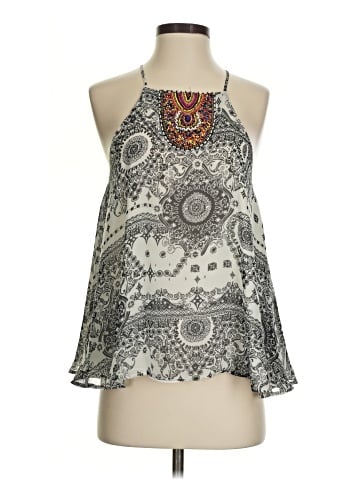 Buttons Sleeveless Blouse (view 1)