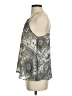 Buttons 100% Polyester Silver Sleeveless Blouse Size S - photo 5