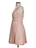 Trixxi Solid Pink Cocktail Dress Size S - photo 5