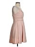 Trixxi Solid Pink Cocktail Dress Size S - photo 4