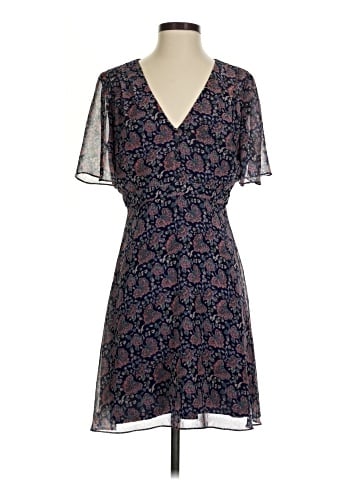 Madewell Orchard Flutter-Sleeve Dress in Fan Floral Mix (view 1)