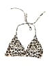Unbranded Animal Print Gold Swimsuit Top Size S - photo 1