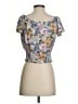 Monteau Purple Short Sleeve Top Size S - photo 2