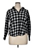 ABound Checkered-gingham Black Long Sleeve Button-Down Shirt Size XL - photo 1