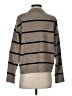 MNG Stripes Gray Turtleneck Sweater Size S - photo 2