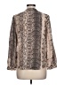 Joie 100% Silk Tan Long Sleeve Silk Top Size L - photo 2