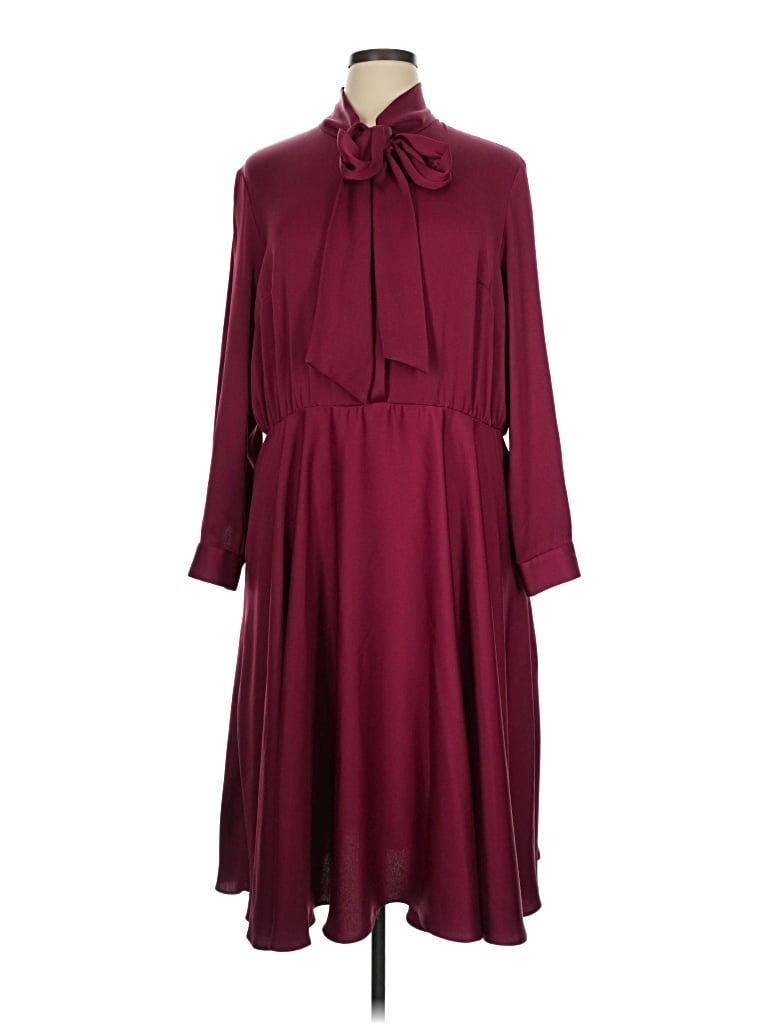 Pre-owned Jay Godfrey Casual Dress In Burgundy