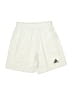 Adidas 100% Polyester Solid Ivory Athletic Shorts Size M (youth) - photo 1