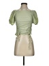 Shein Green Short Sleeve Blouse Size 4 - photo 1