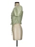 Shein Green Short Sleeve Blouse Size 4 - photo 5
