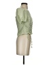 Shein Green Short Sleeve Blouse Size 4 - photo 4