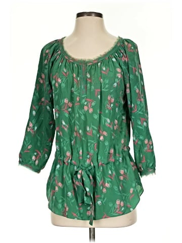 Rebecca Taylor 3/4 Sleeve Silk Top (view 1)