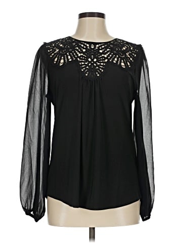 White House Black Market Long Sleeve Blouse (view 1)
