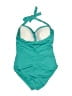 2Bamboo Solid Teal One Piece Swimsuit Size 10 - photo 2