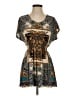 Win Win Teal Short Sleeve Blouse Size S - photo 1