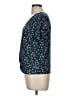 Flower & Feather Blue Short Sleeve Blouse Size M - photo 5
