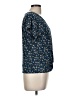 Flower & Feather Blue Short Sleeve Blouse Size M - photo 4