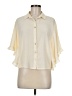 Forever 21 Contemporary Ivory Short Sleeve Blouse Size M - photo 1