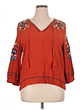 Garnet Hill 3/4 Sleeve Blouse