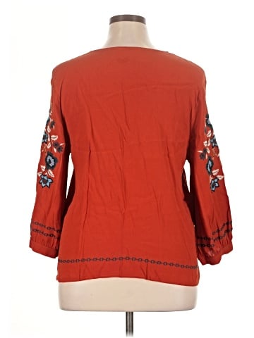 Garnet Hill 3/4 Sleeve Blouse (view 2)