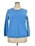 Lands' End 100% Cashmere Blue Cashmere Pullover Sweater Size 2X - photo 1