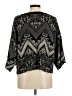 Free People Chevron-herringbone Black Pullover Sweater Size M - photo 2