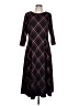 Chadwicks Argyle Black Casual Dress Size L - photo 1