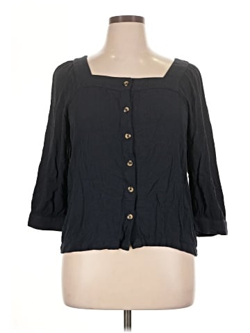 Garnet Hill 3/4 Sleeve Blouse (view 1)