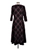 Chadwicks Argyle Black Casual Dress Size L - photo 2
