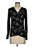 Ann Taylor Floral Black Long Sleeve Blouse Size XS - photo 1