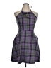 Hot Topic Plaid Purple Cocktail Dress Size XL - photo 1