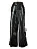Topshop 100% Polyester Metallic Silver Casual Pants Size 0 - photo 1