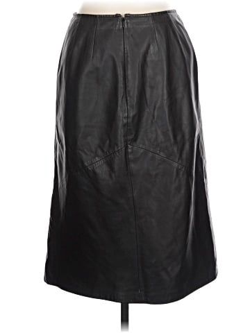 Vakko Sport Leather Skirt (view 2)