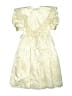Assorted Brands 100% Acetate Ivory Gold Dress Size 10 - photo 1
