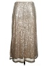 Old Navy Metallic Gold Silver Formal Skirt Size XL - photo 2