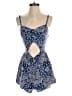 Hollister 100% Viscose Paisley Blue Romper Size XS - photo 1