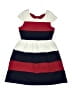 Pink & Violet Stripes Ivory Dress Size 10 - photo 1