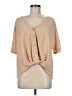 New In Tan 3/4 Sleeve Blouse Size M - photo 1