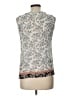 Garnet Hill Gray Sleeveless Blouse Size 12 - photo 2