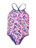 TYR Print Purple One Piece Swimsuit Size XL (youth) - photo 1