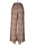 Paper Crane Animal Print Brown Casual Pants Size L - photo 2