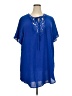 Assorted Brands 100% Rayon Blue Casual Dress Size XXL - photo 1