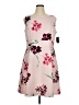 Nine West Floral Pink Cocktail Dress Size 16 - photo 1
