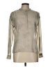 a.n.a. A New Approach Metallic Silver Long Sleeve Blouse Size L (petite) - photo 1