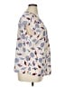 Talbots 100% Polyester Ivory Short Sleeve Blouse Size XL - photo 4