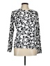 Lands' End Silver Long Sleeve Blouse Size M - photo 1
