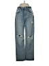AGOLDE 100% Organic Cotton Hearts Blue Jeans Size 25 waist - photo 1