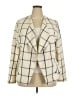 Lane Bryant Checkered-gingham Ivory Blazer Size 20 - photo 1
