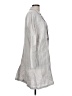 J.Jill 100% Linen Silver Trenchcoat Size L - photo 4